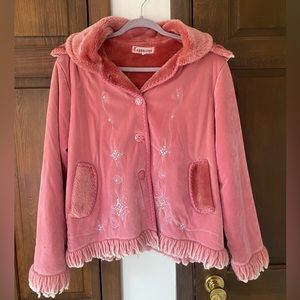 IN PERFECT CONDITION PINK CAPPUCCINO COAT!